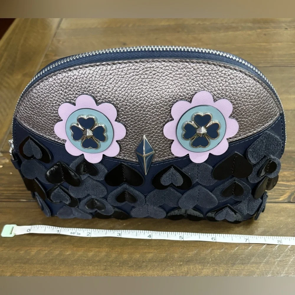 Kate Spade New York Zibbi Medium Dome Owl Cosmetic Bag